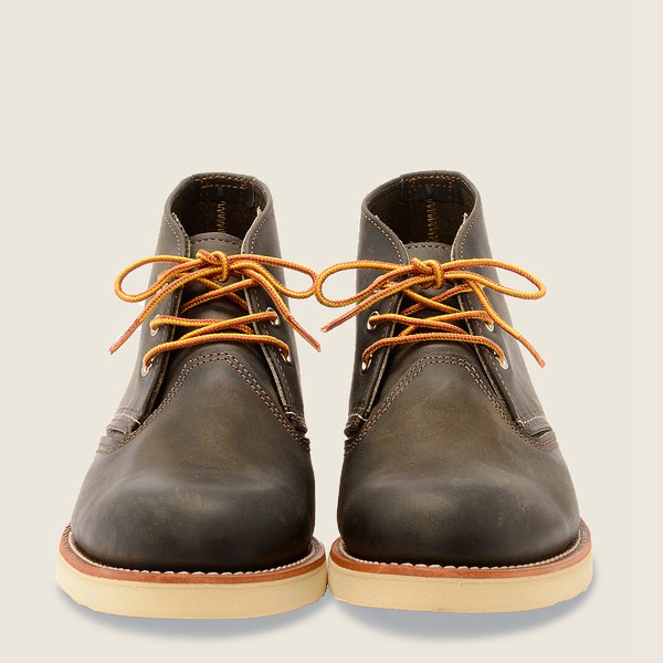 Red Wing Heritage Sko Work - Chukka Rough & Tough Læder - Mørke Grå - Herre 8710-SUELX